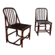 Pair of bamboo chauffeuses colonial vintage style, 1960