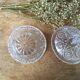 Vintage chiseled glass candy