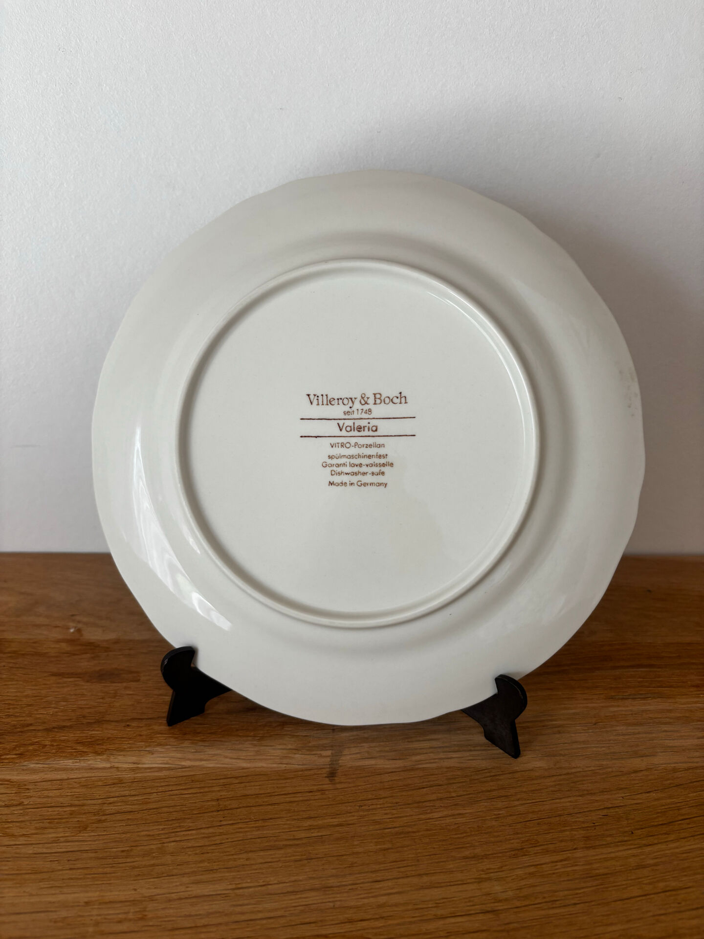 Ensemble de 3 assiettes plates et une à dessert villeroy et boch
