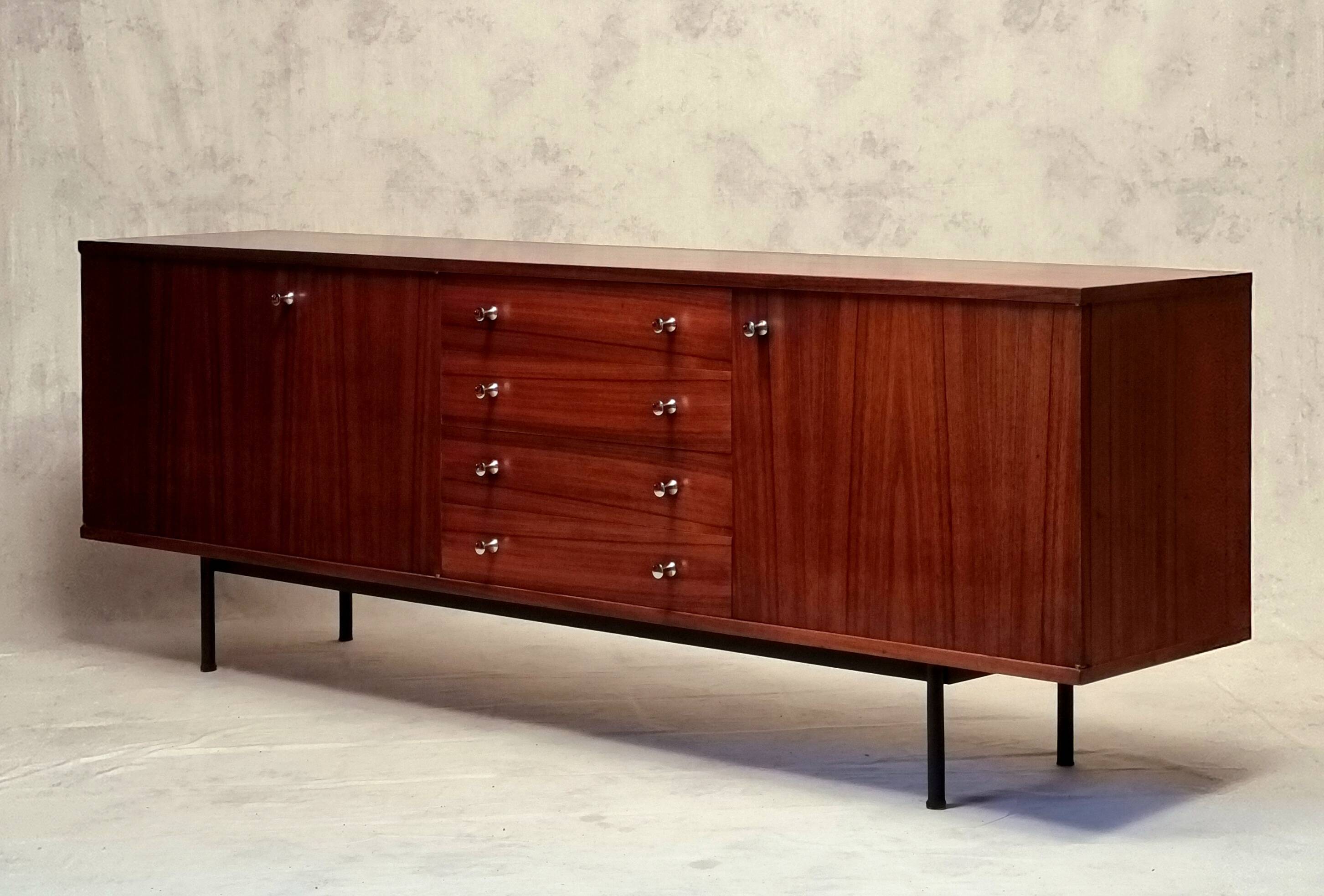 Sideboard by Alain Richard Model 324 - TV cabinet - Rosewood - Ca 1950