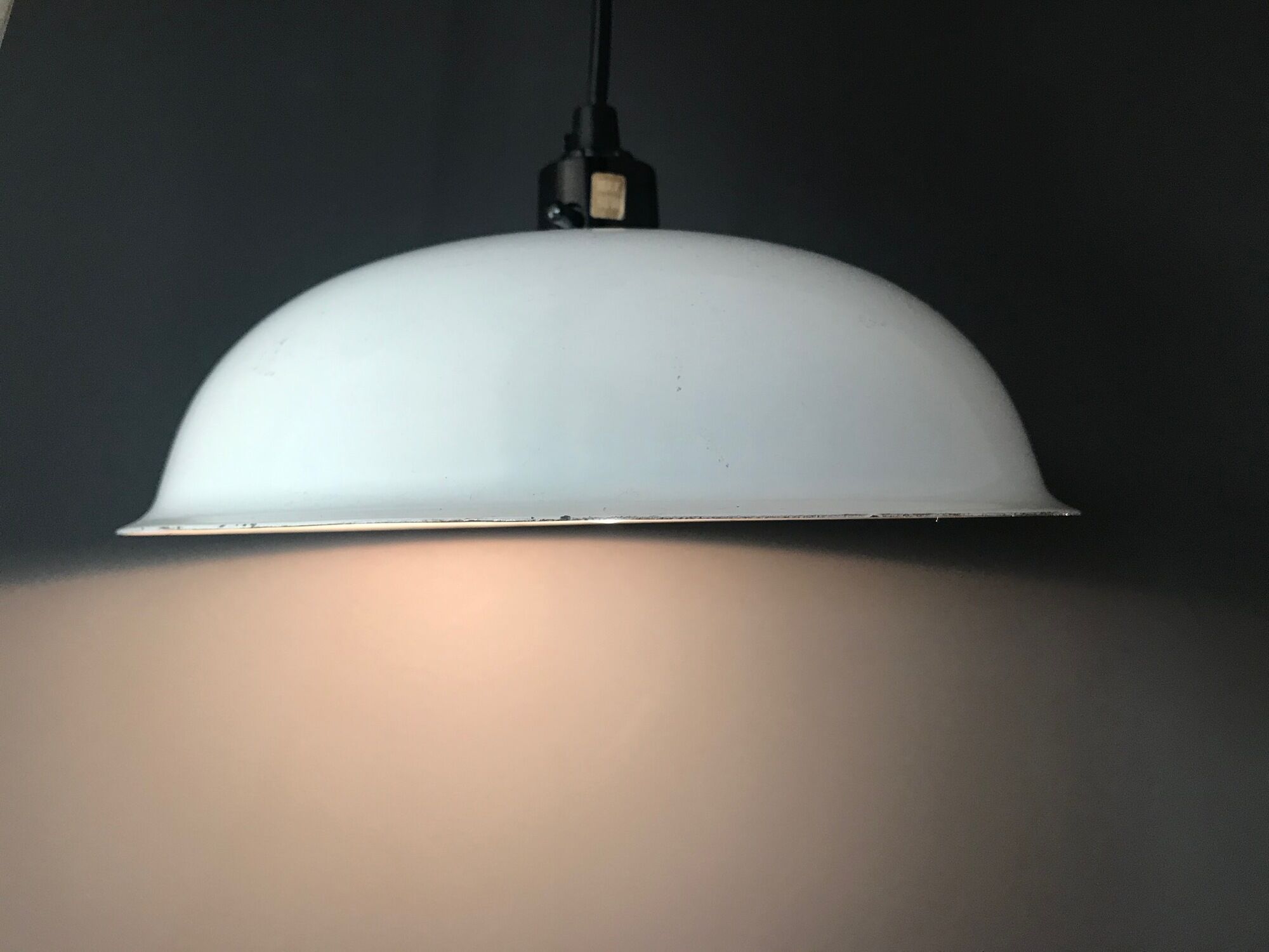 Scandinavian hanging in enamelled metal from abo randers made in danemark