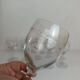 Set of 9 antique engraved crystal wine glasses