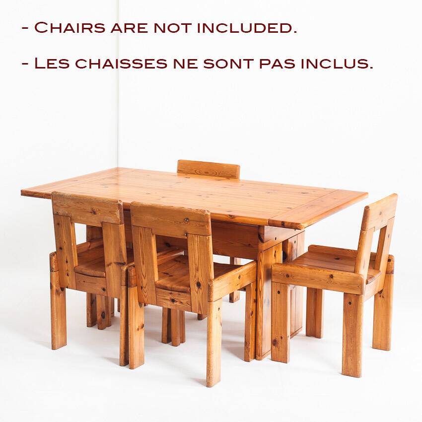 Dining table designed by Silvio Coppola for Fratelli Montina. Italy, 1970s