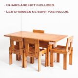 Dining table designed by Silvio Coppola for Fratelli Montina. Italy, 1970s