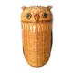 Wicker basket shape owl design 70s