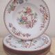 6 hollow plates Sarreguemines décor Minton