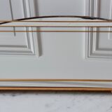 Mirror top in gilded steel 50s