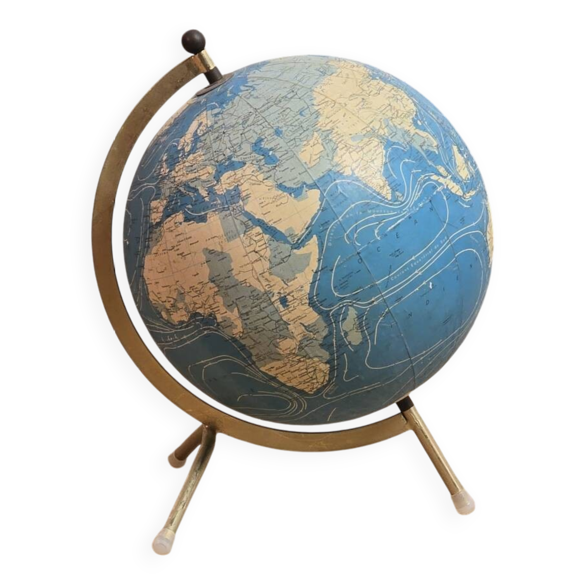 Tripod world map globe