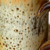 Glazed stoneware pitcher