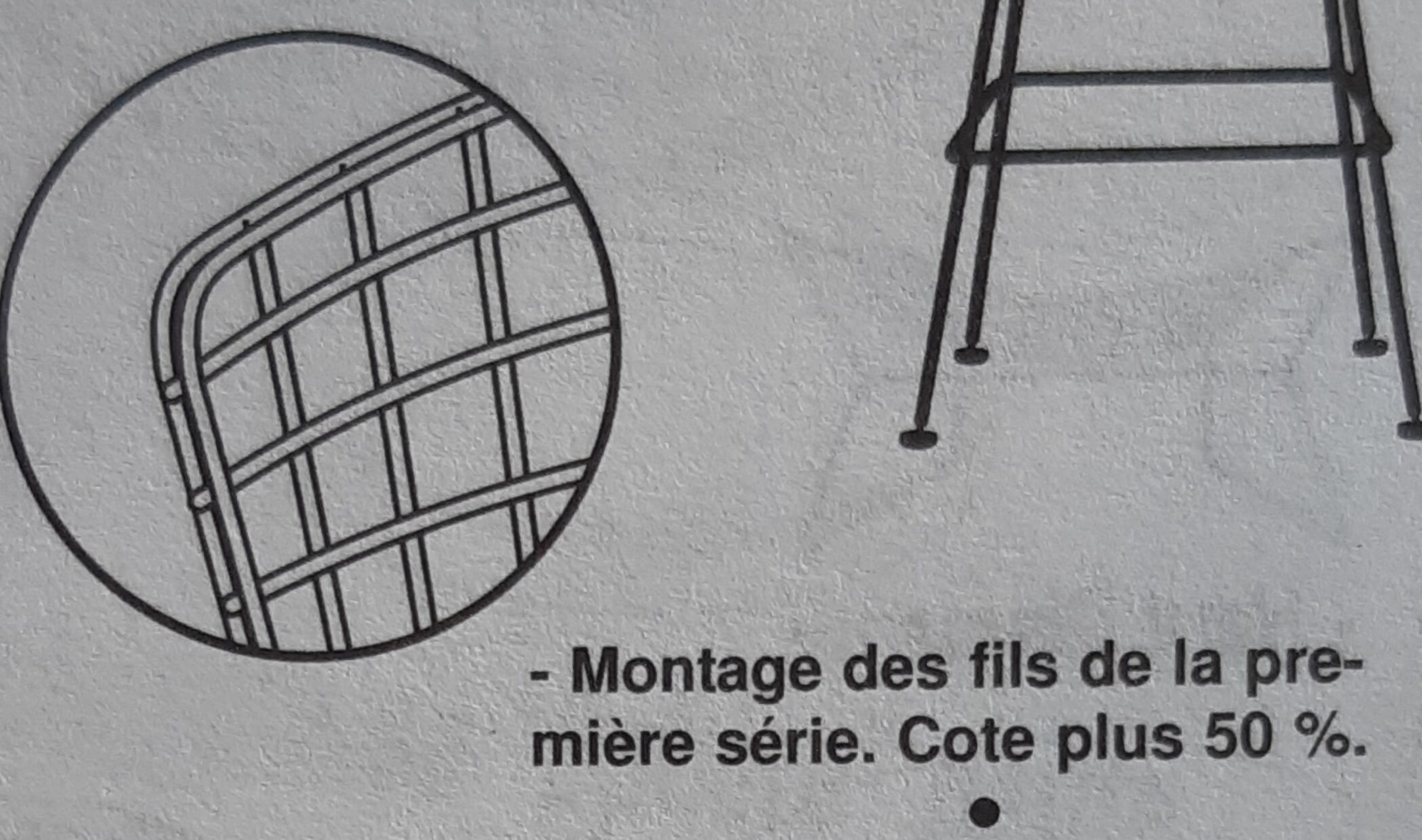 Harry Bertoia chair, double wire, first series