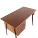 Bureau en teck du milieu du siècle « Hellendoorn » - design vintage hollandais