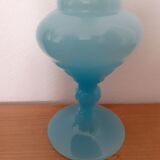 Vase soliflore opaline bleu
