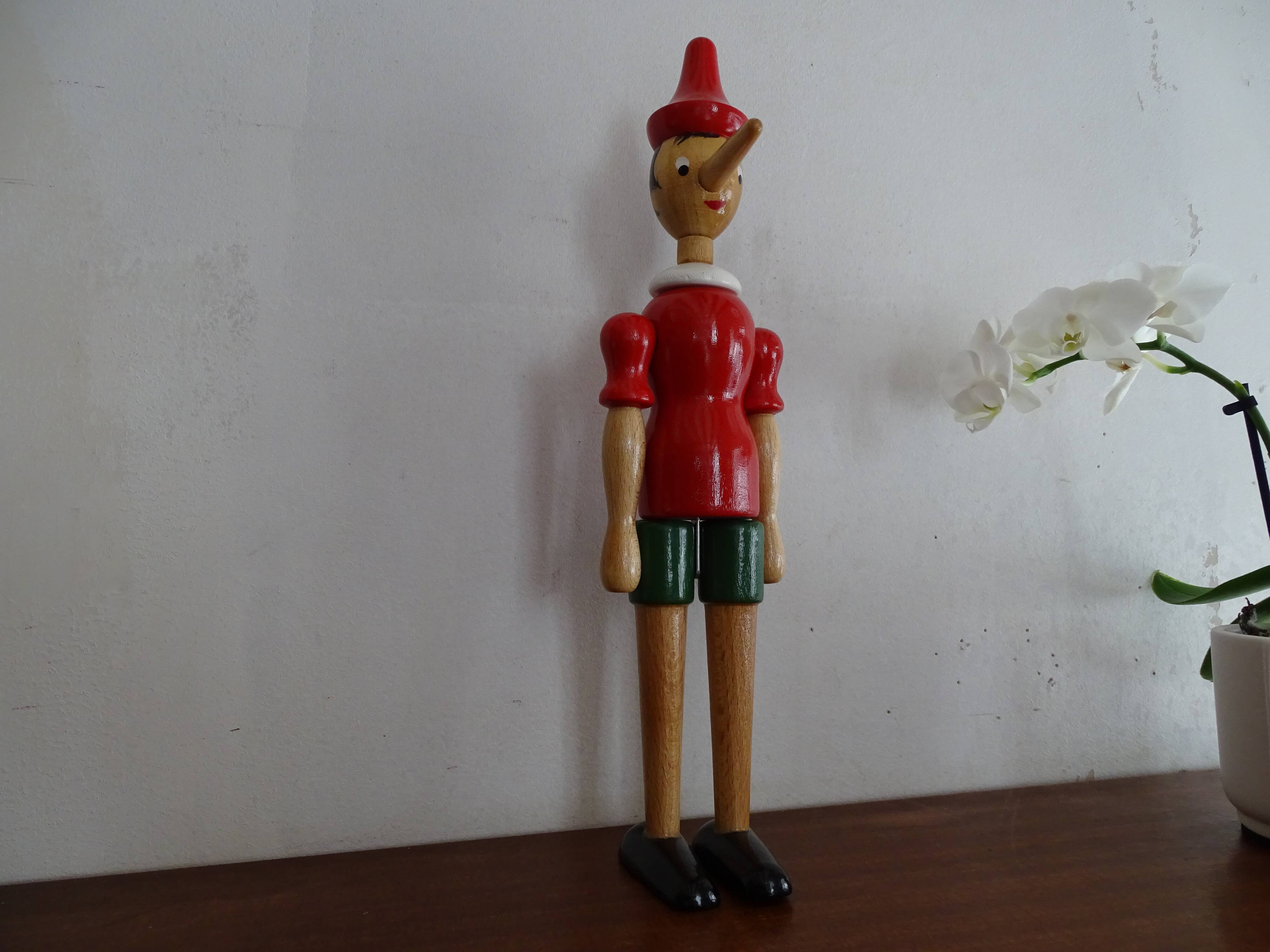 Pinocchio articulated wooden toy