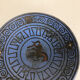 Ceramic pottery shell plate "pergamon" Hans Welling for Ceramano, Germany, 1960s
