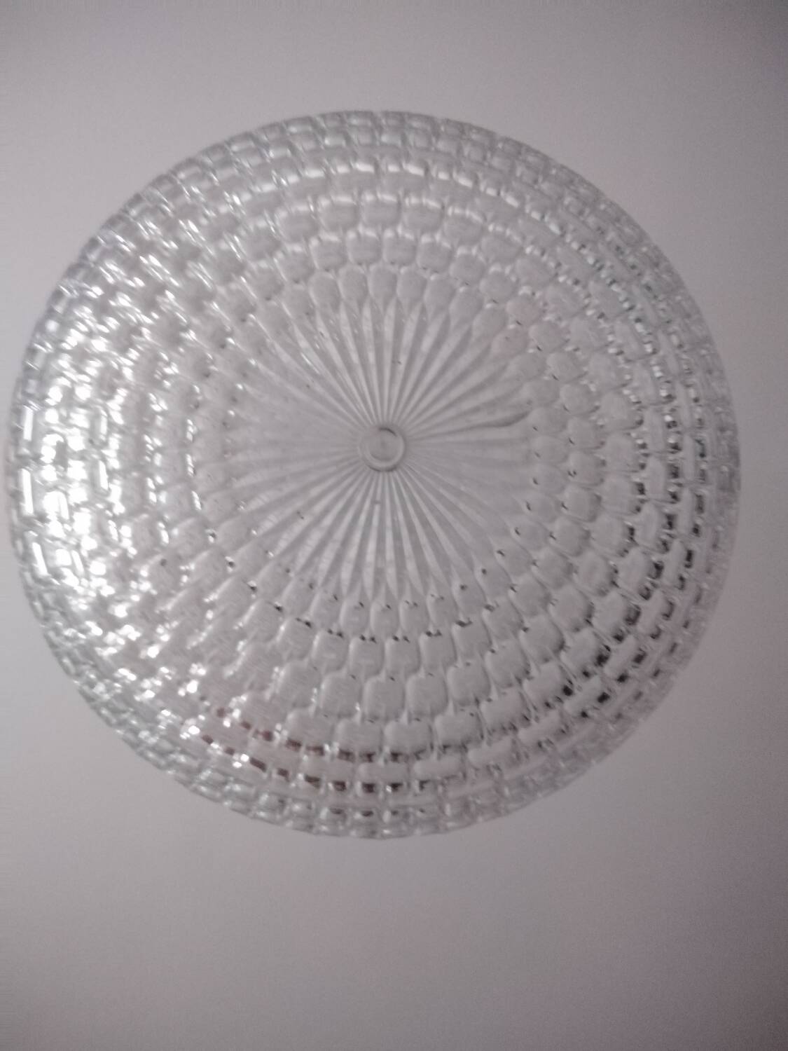 Superb vintage diamond ceiling light for Erco