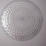 Superb vintage diamond ceiling light for Erco