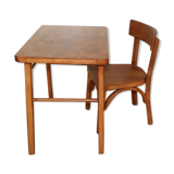 Baumann desk and dark beech child chair