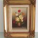 Oil painting - bouquet of multicolored roses
