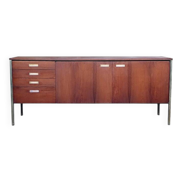 Enfilade palissandre René-Jean Caillette éd. Charron 1960 moderniste
