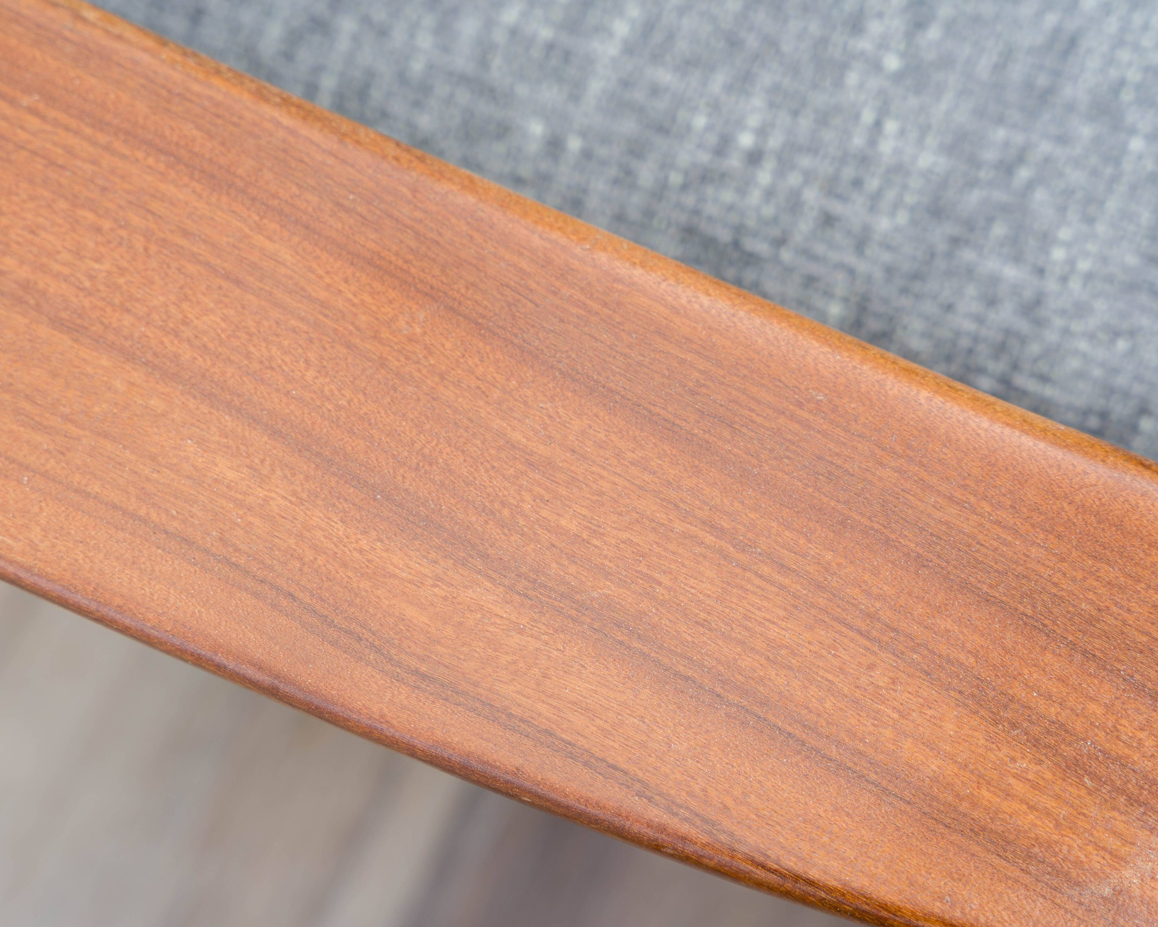 Sofa, teak daybed, reupholstered, 1960s