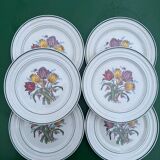 6 Villeroy and Boch dessert plates