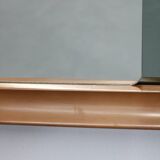 1970s Italian Rectangular Mirror in Wooden Frame