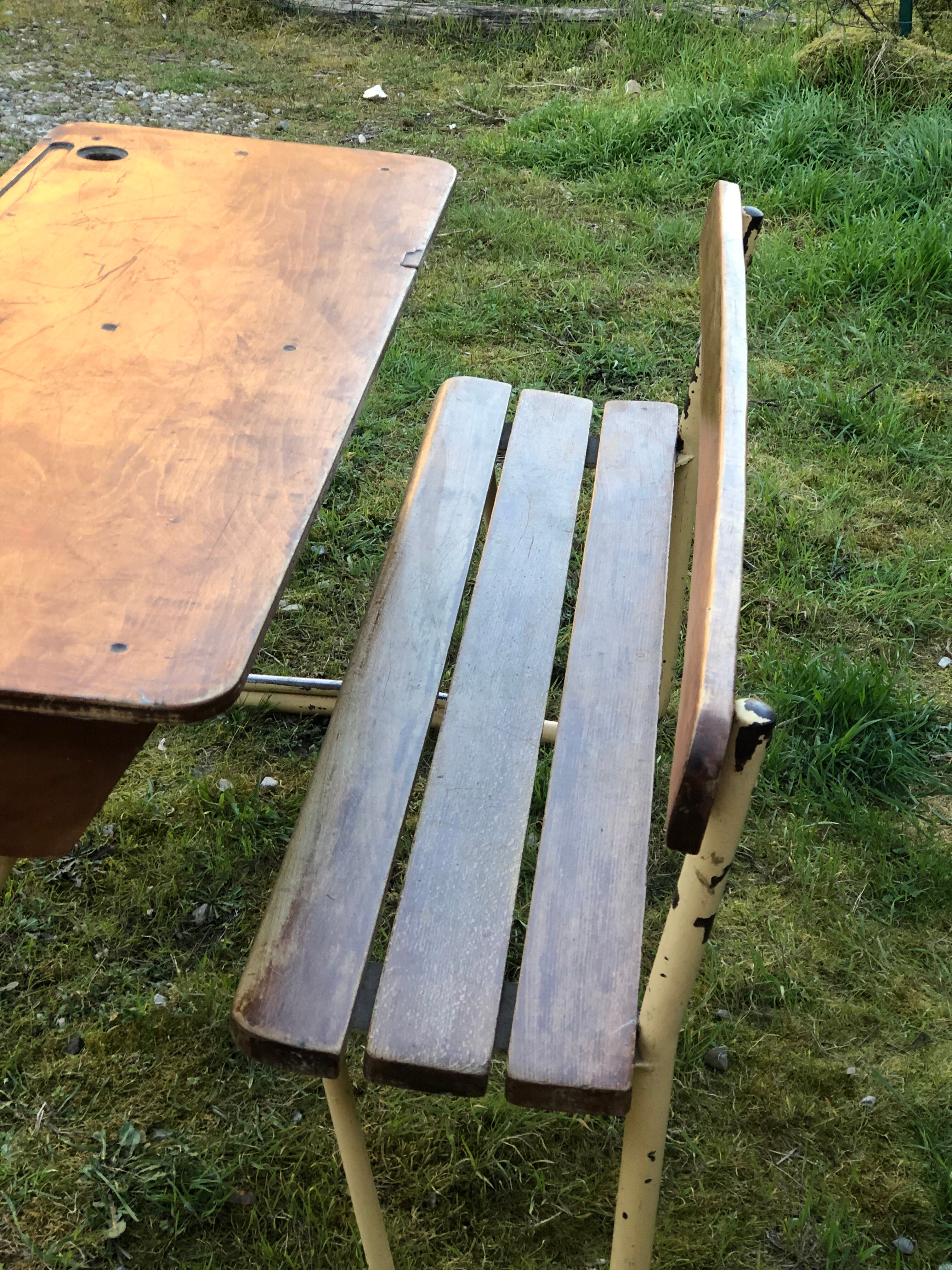 Double schoolboy desk