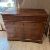 Antique walnut chest of drawers