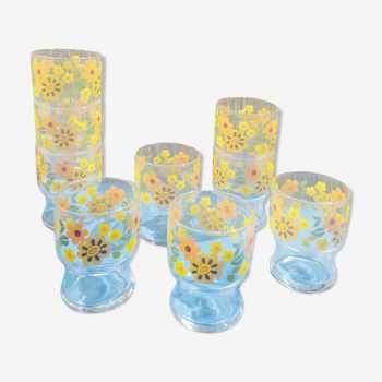 Vintage flower glasses