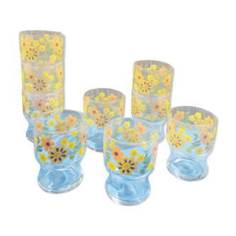Vintage flower glasses