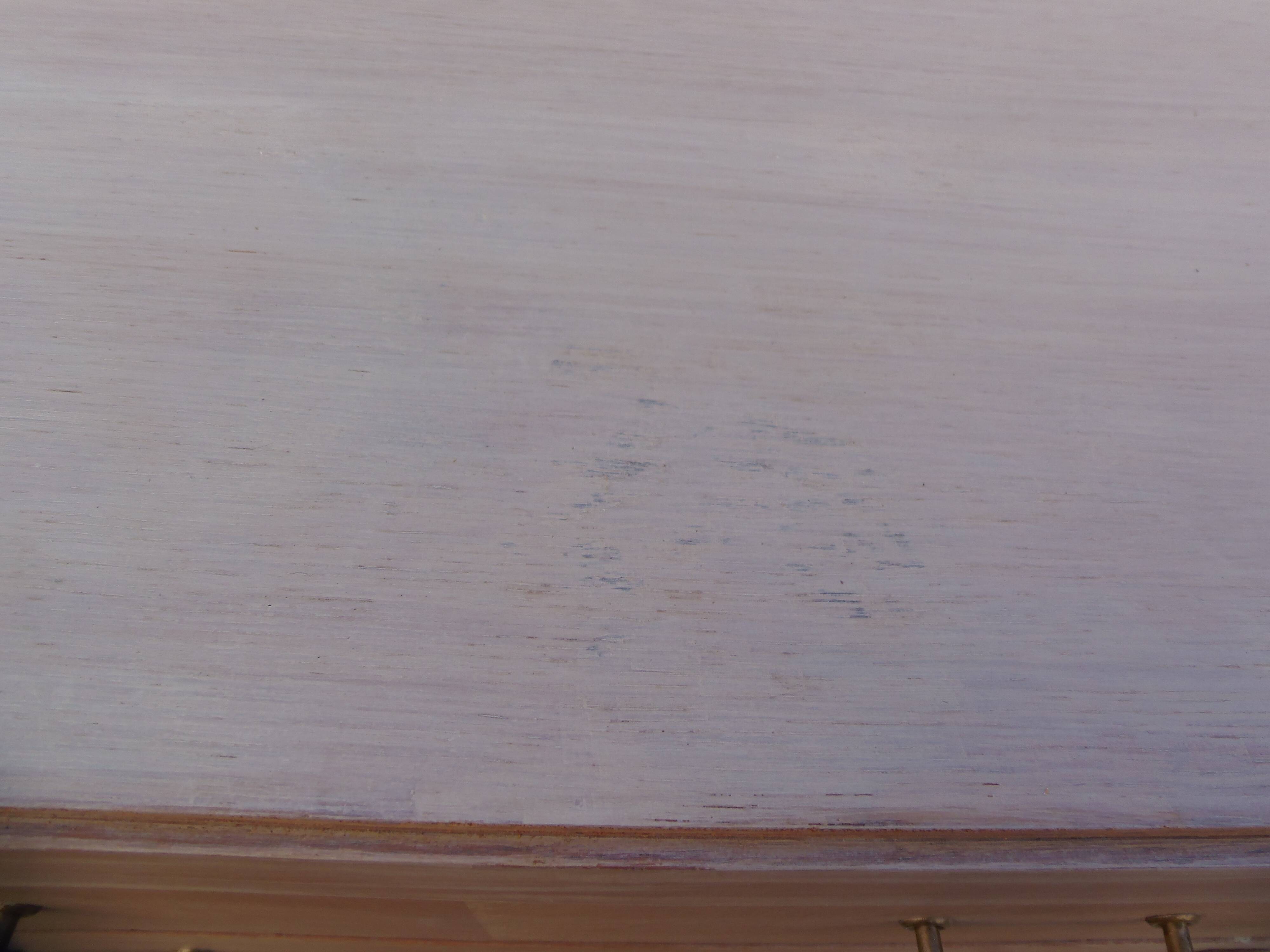 Vintage commode in bleached wood.