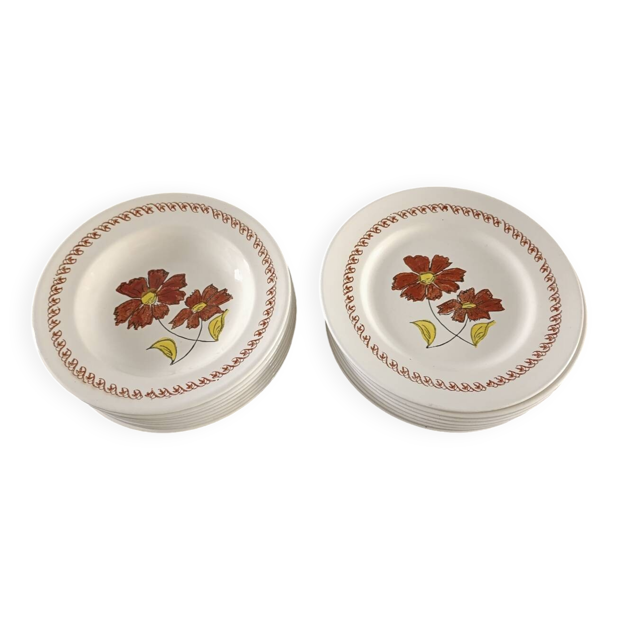 16 assiettes vintages