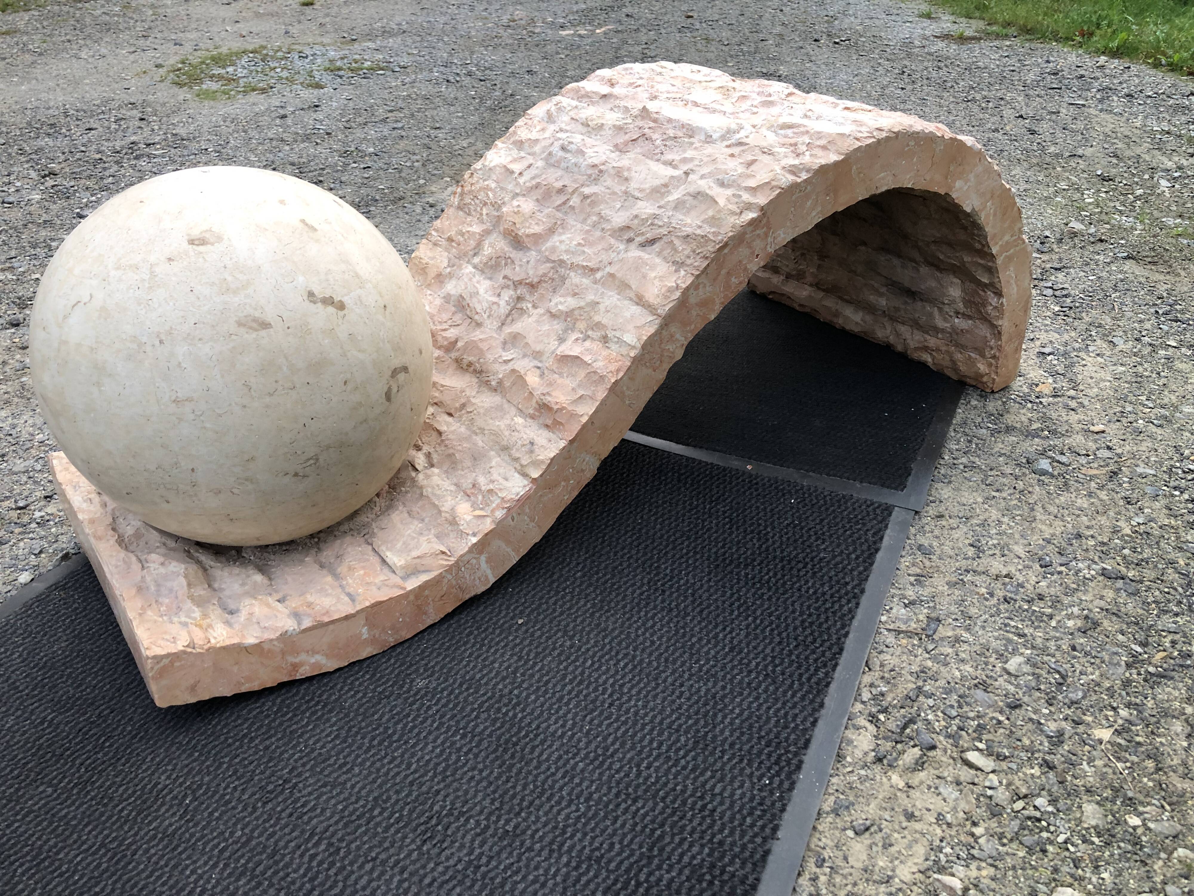 80s design coffee table. made of Mactan travertine stones from Magnussen ponte.