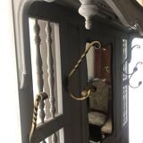 Magnificent mirrored bench-chest cloakroom