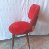 Plush chairs with compass legs