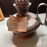 Tin foot kerosene lamp