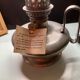 Tin foot kerosene lamp