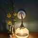 Vintage yellow and gold glass elbow wall light