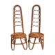 Two Dirk Van Sliedregt rattan chairs,1950s