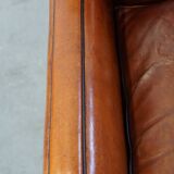 Set of 2 armchairs made of sheep leather