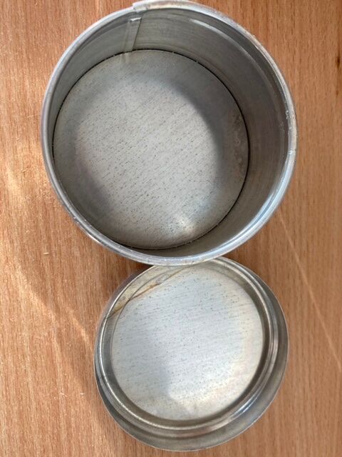 Set of 2 small aluminum boxes