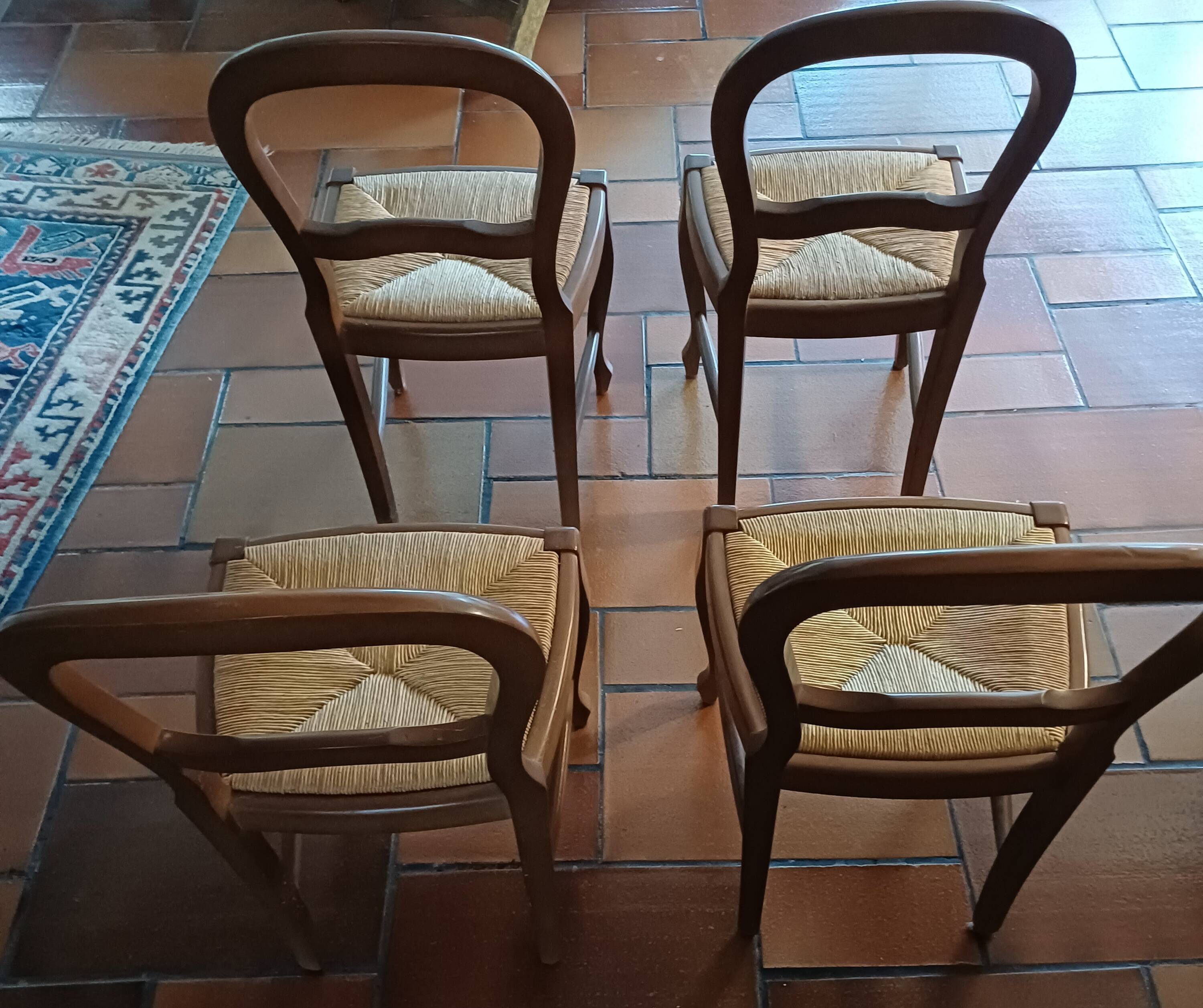 Set of 4 Louis Philippe style chairs