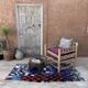 Tapis Marocain Boucherouite coloré - 92 x 183 cm