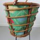 60s 70s rattan tripod worker