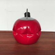 Vintage German space age glass ball pendant lamp by Peill & Putzler, 1970s.