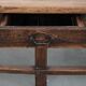 Antique French dining table made of fruitwood  from the late 18th century