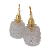 Pair of vintage hanging lamps