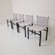Lot de 4 chaises de salle à manger « Mastro » par Afra & Tobia Scarpa pour Molteni, Italie, années 1980