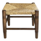 Tabouret bas en paille