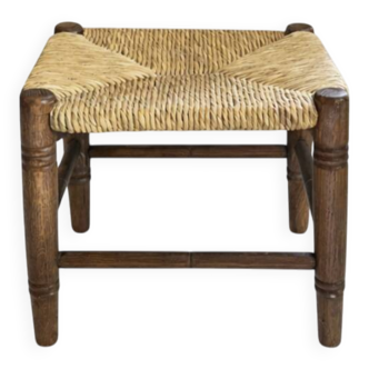 Low straw stool